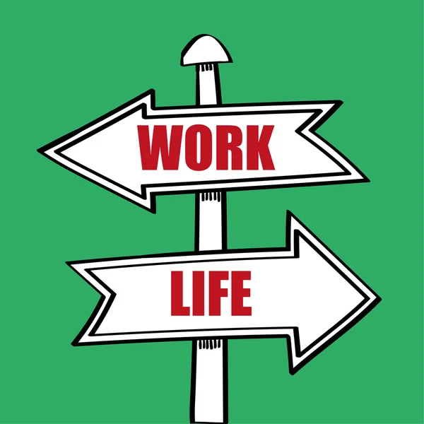 Έννοια της ισορροπίας της επαγγελματικής ζωής — Διανυσματικό Αρχείο