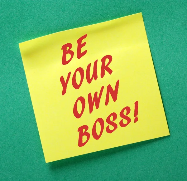 Be Your Own Boss — Stock Photo, Image