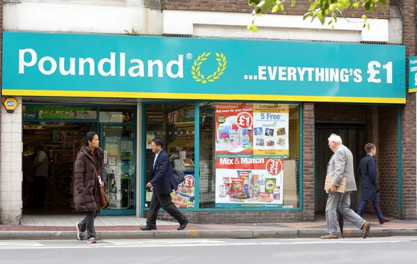 Poundland Shop — Stock Photo, Image