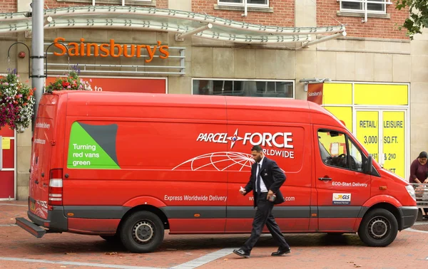 Parcelforce Van —  Fotos de Stock