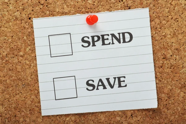 Spend or Save? — Stock Photo, Image