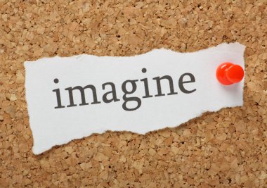 The word Imagine clipart