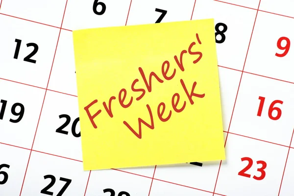 Recordatorio de la Semana de los Freshers — Foto de Stock