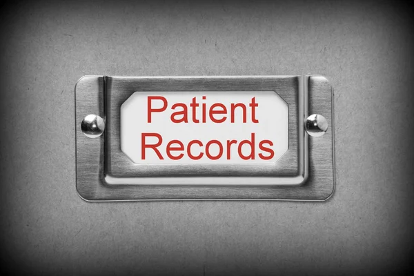 患者の記録ファイル — ストック写真
