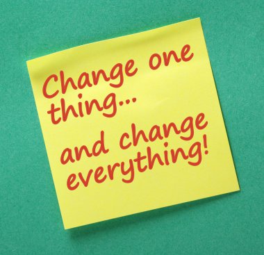 Bir şey değiştirmek