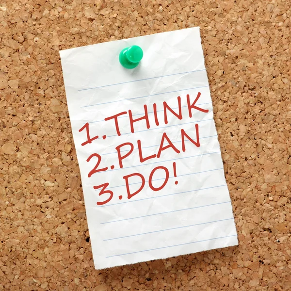 Think, Plan and Do! — Stock Photo, Image