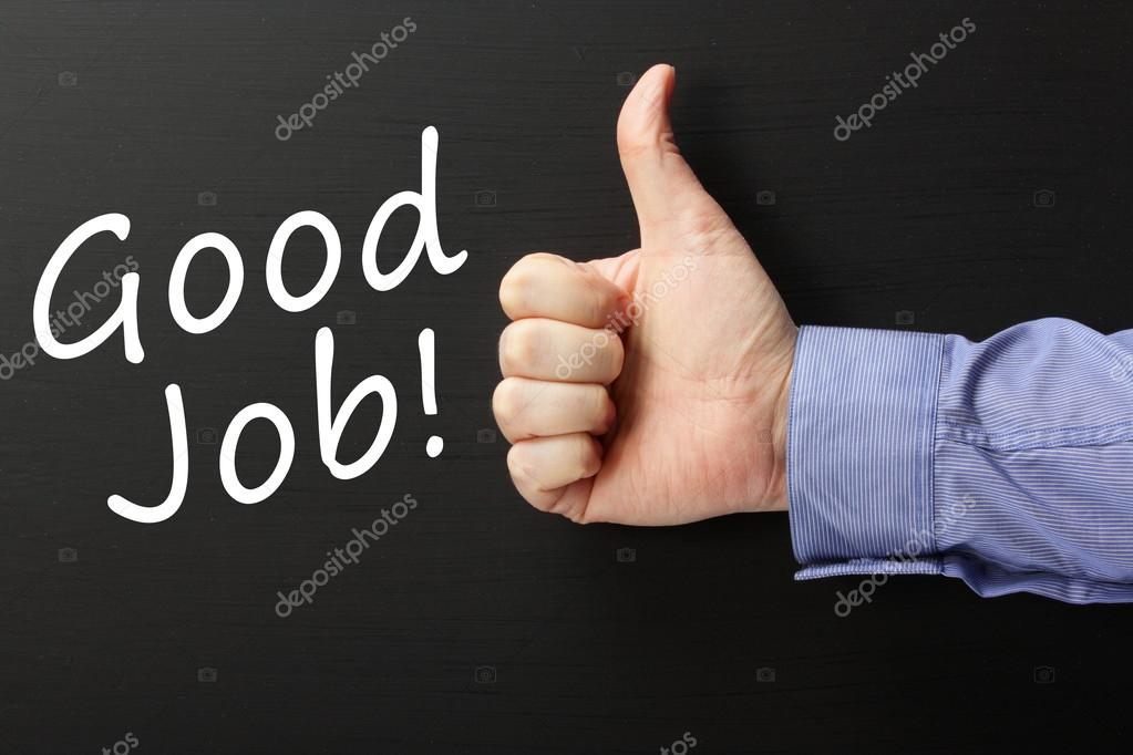 Thumbs Up For A Good Job — Stock Photo © Thinglass 59825021