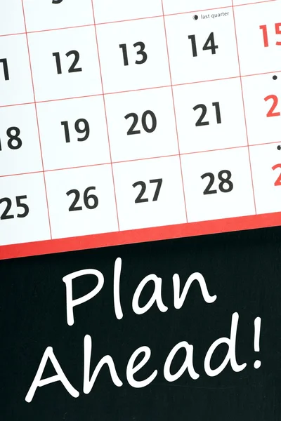 Plan Ahead kalender — Stockfoto