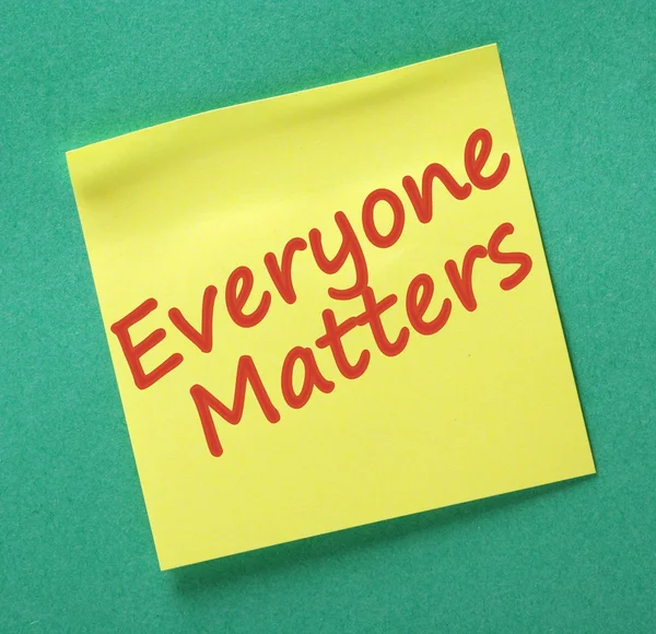 Everyone Matters — Stock Photo, Image