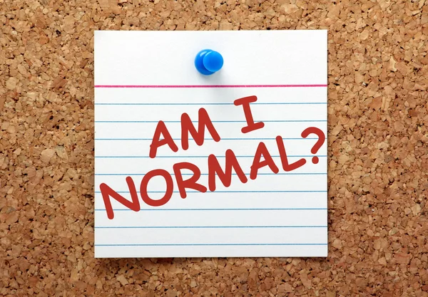 Soy normal. ? — Foto de Stock