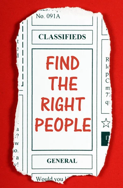 Hitta rätt personer — Stockfoto