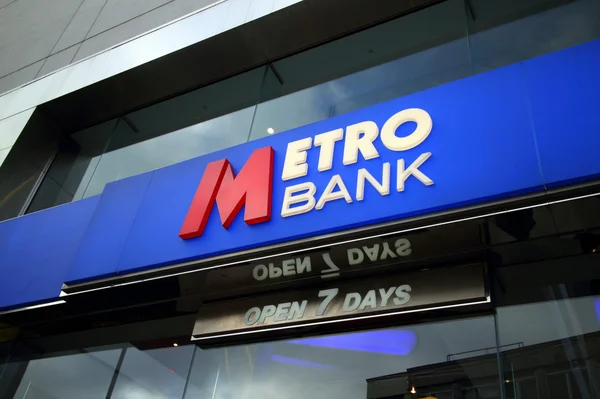 Σύμβολο τράπεζας του μετρό — Φωτογραφία Αρχείου