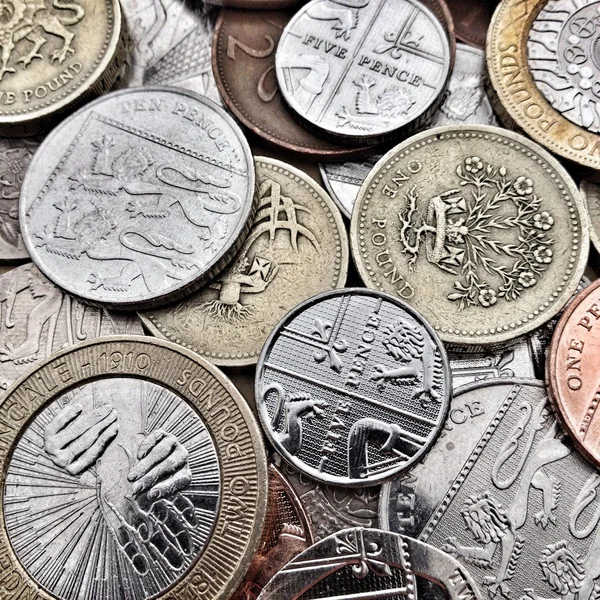 Βρετανικά νομίσματα — Φωτογραφία Αρχείου