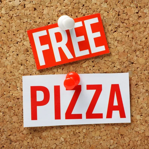 Pizza gratis ! — Foto Stock
