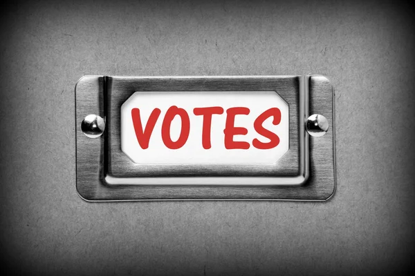 Oy kutusu etiketi — Stok fotoğraf