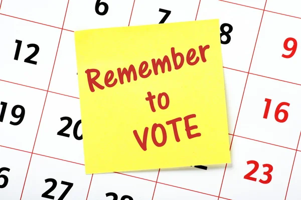 Remember To Vote — Stock Photo, Image