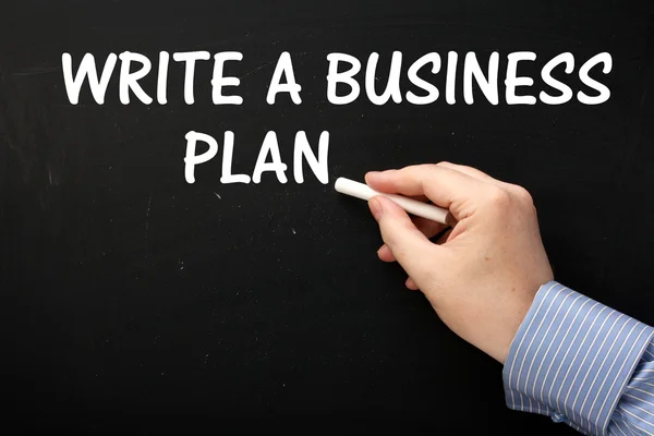 Napisać Biznes Plan — Zdjęcie stockowe