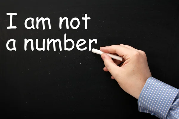 I am Not a Number — Stock Photo, Image