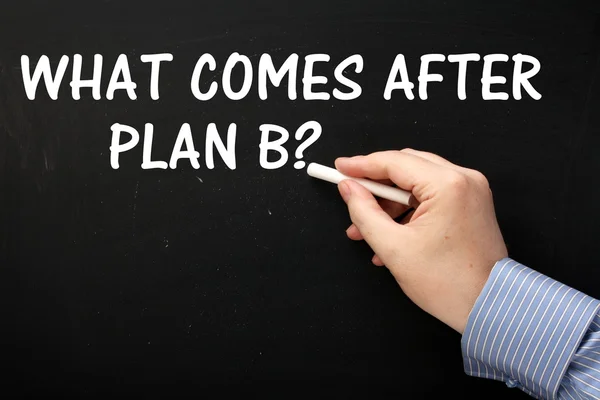 What Comes After Plan B? — Stock Photo, Image