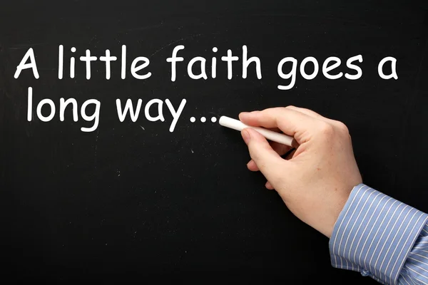 Маленькая вера — стоковое фото