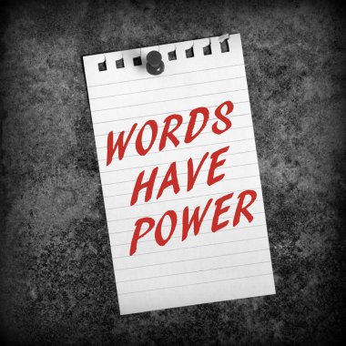 Words Have Power clipart