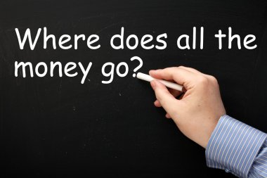 Where Does All The Money Go? clipart