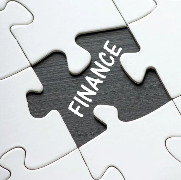 Finanza puzzle — Foto Stock