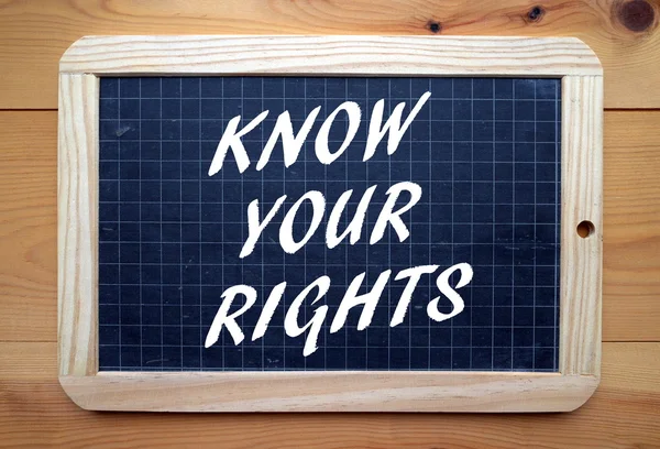 Vet dina rättigheter — Stockfoto