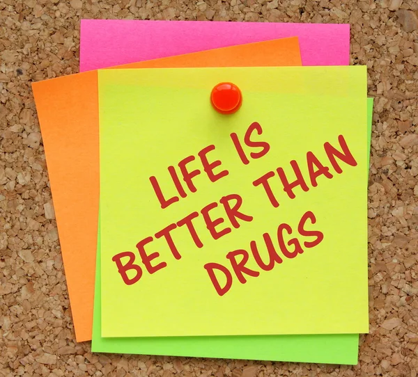 Vida versus drogas — Foto de Stock