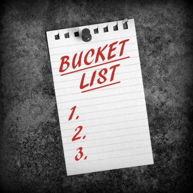 Bucket List clipart