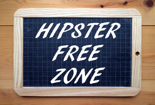 Hipster Free Zone — Stock Photo, Image