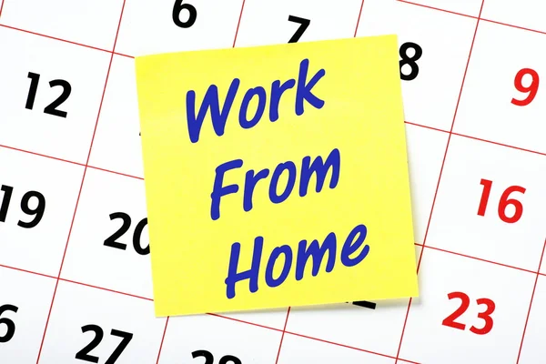 Work From Home Reminder — Stock Photo, Image