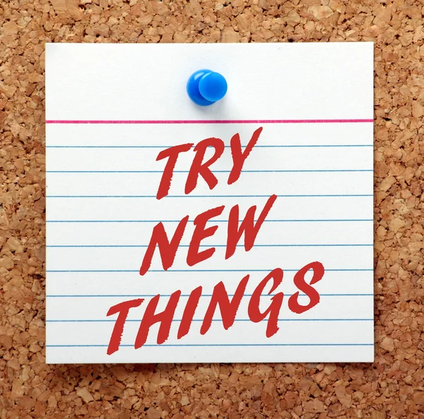 Try New Things — Stock Photo, Image