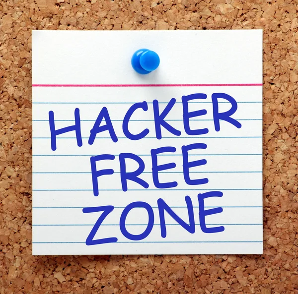 Zona livre de hackers — Fotografia de Stock