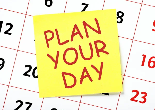 Plan uw dag — Stockfoto