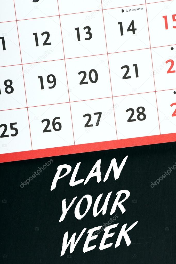 Plan Your Week Calendar