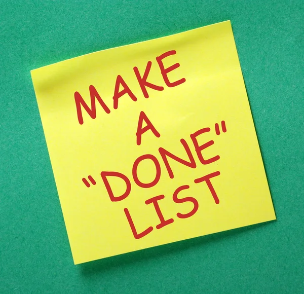 Make A Done List — Stock Photo, Image
