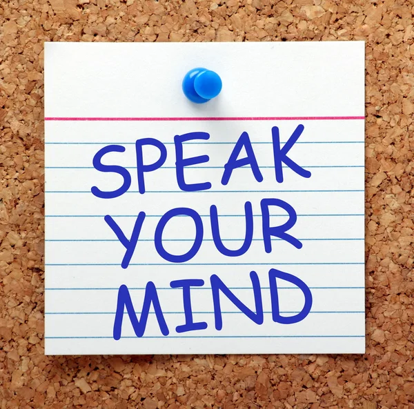 Speak Your Mind — Stock Photo, Image