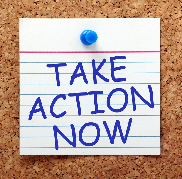 Take Action Now — Stock Photo, Image