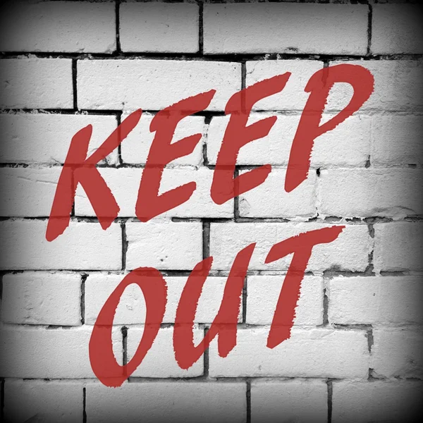 Keep Out Message — Stock Photo, Image