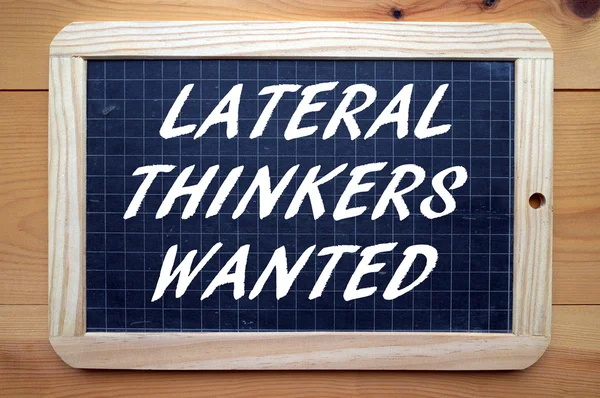 Lateral Thinkers Wanted — Stock Photo, Image