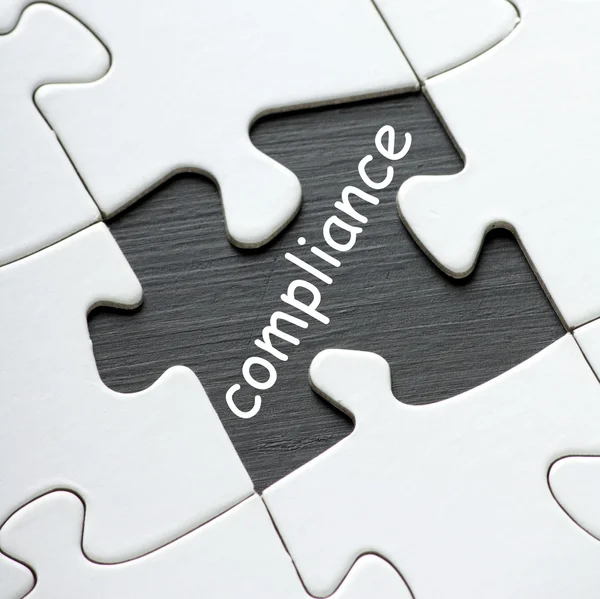 Compliance Puzzle — Stock Photo, Image