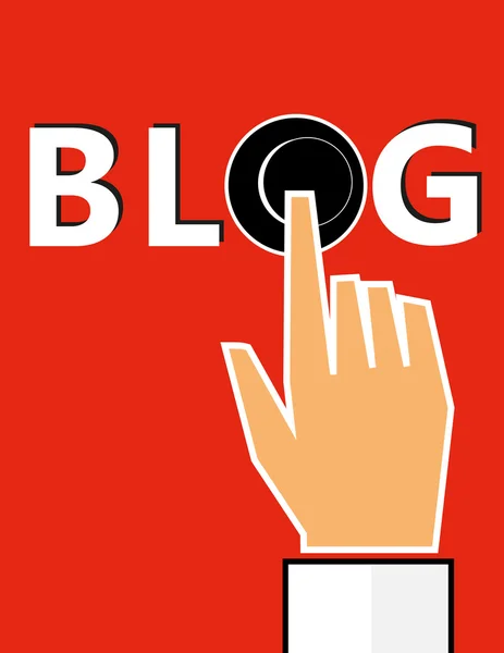 Drücken Sie die Blog-Taste — Stockvektor