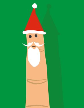 Babam Noel parmak kukla