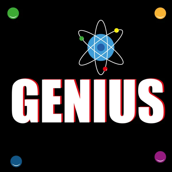 Genius Wall Poster — Stock Vector