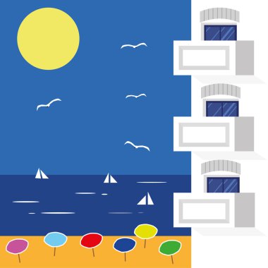 Kumsaldaki otel.