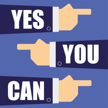Yes You Can clipart