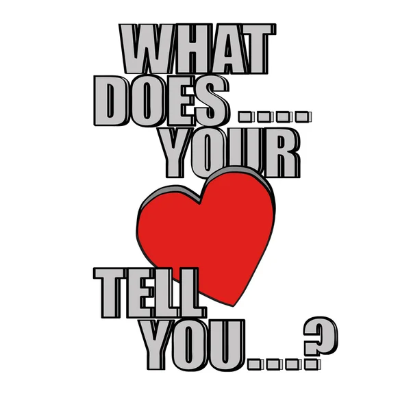 Τι την καρδιά σας να σας πω? — Διανυσματικό Αρχείο