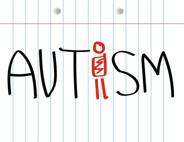 Concepto de conciencia del autismo — Vector de stock