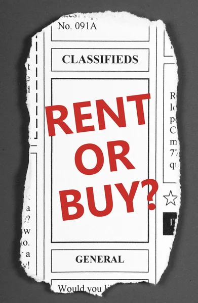 Rent Or Buy? — Stock Photo, Image